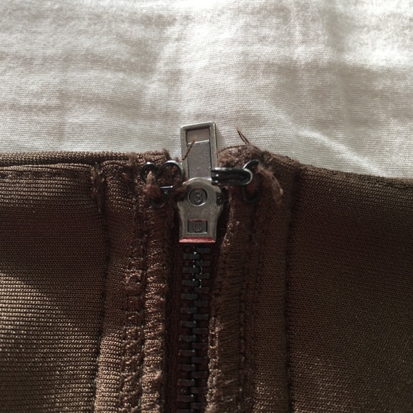 Polyester Bodycon Brown Forever 21 Mini Skirt - Picture 5 of 5